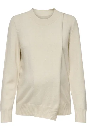 ONLY Olmcapucine Ls O-Neck Pullover Knt Cream
