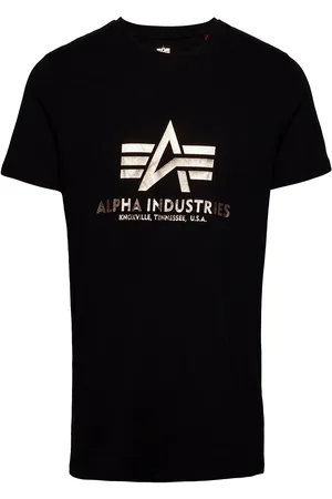 Alpha Industries Basic T-Shirt Foil Print Black