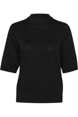 Cream Crshimra Knit Blouse Black