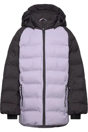 Color Kids Ski Jacket - Quilt- Contrast Purple