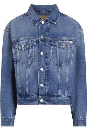 Calvin Klein Boxy Denim Jacket Blue