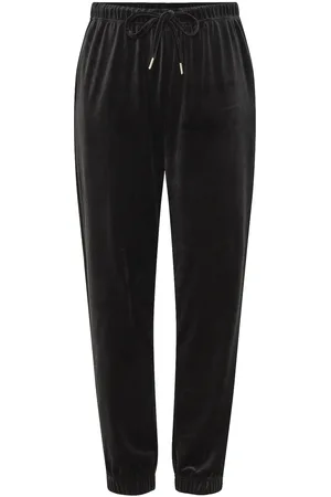 Pieces® Pcsilli Hw Velvet Sweat Pants Fc Bc Black