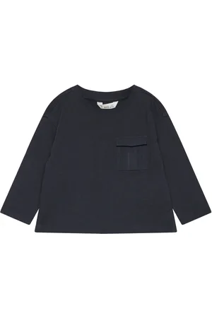 MANGO Long-Sleeved T-Shirt With Pockets Black