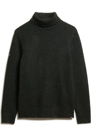 Superdry Brushed Roll Neck Jumper Black