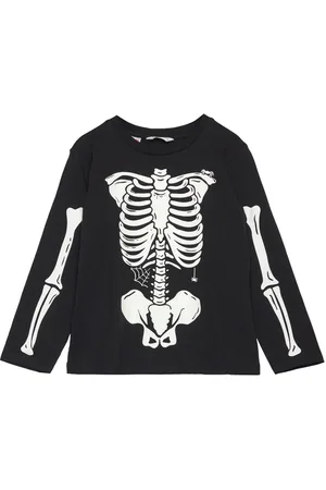 MANGO Glow In The Dark Skeleton Pyjama Black