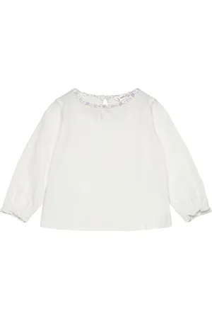 MANGO Contrast Detail T-Shirt White