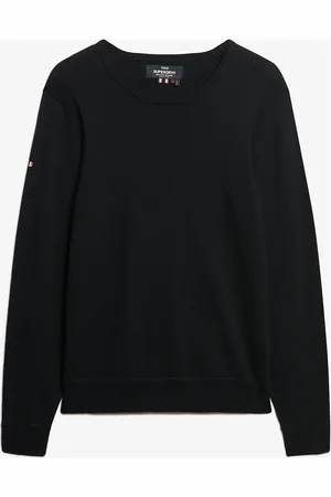 Superdry Merino Crew Jumper Black