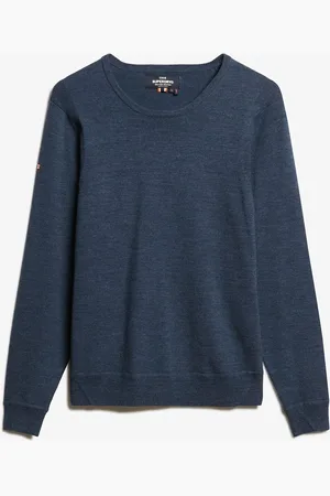 Superdry Merino Crew Jumper Navy