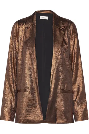 Soaked in Luxury Slelvie Ronya Blazer Gold