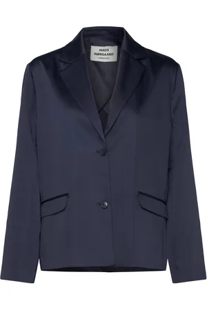 Mads Norgaard Heavy Satin Helga Jacket Navy