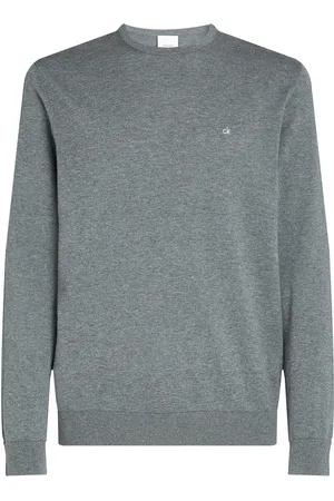 Calvin Klein Cotton Silk Blend Cn Sweater Grey