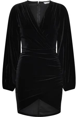 BUBBLEROOM Leija Velvet Dress Black