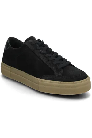 J Lindeberg Art Signature Suede Sneaker Black