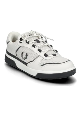 Fred Perry B300 Perf Suede/Lthr White