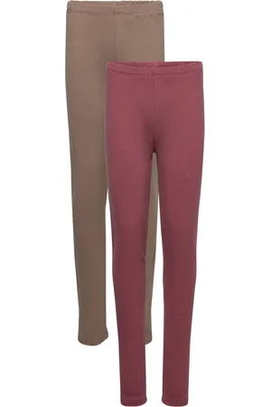 Minymo Sweat Leggings W.aop Brown
