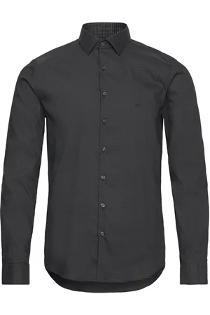 Calvin Klein Ed Dobby Slim Shirt Black