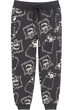 TOM TAILOR Allover Printed Sweatpants Grey