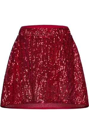 Lindex Skirt Sequins Skater Red