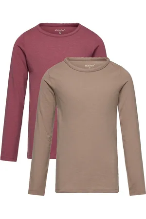 Minymo Basic 35 -T-Shirt Ls Brown