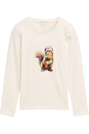 TOM TAILOR Photo Printed Longsleeve Cream