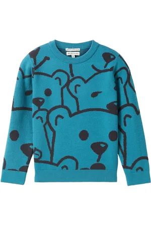 TOM TAILOR Jacquard Knit Pullover Blue