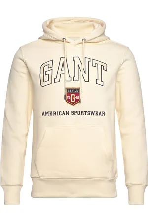 GANT Graphic Hoodie Cream
