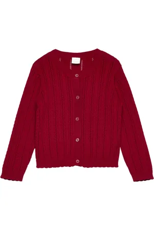 Lindex Cardigan Patent Knit Red