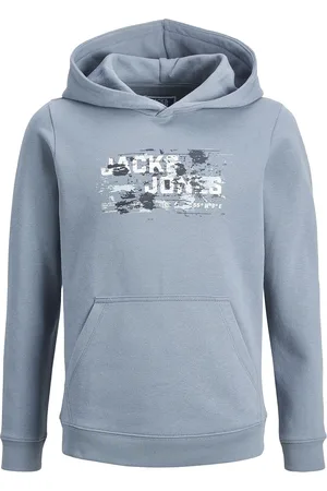 JACK & JONES Jcooutdoor Logo Sweat Hood Sn Jnr Jack & J S Blue
