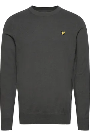 Lyle & Scott Cotton Merino Crew Neck Jumper Grey