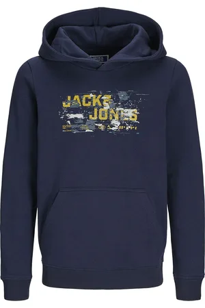 JACK & JONES Jcooutdoor Logo Sweat Hood Sn Jnr Jack & J S Navy