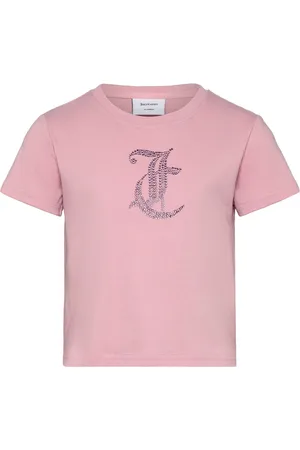 Juicy Couture Tonal Diamante Tee Pink