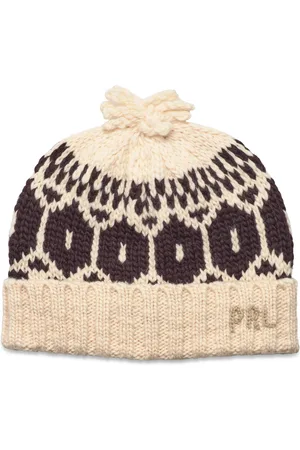 Ralph Lauren Wool Snowflake Beanie Beige