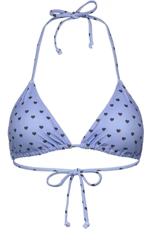 Rosemunde Triangle Bikini Top Blue