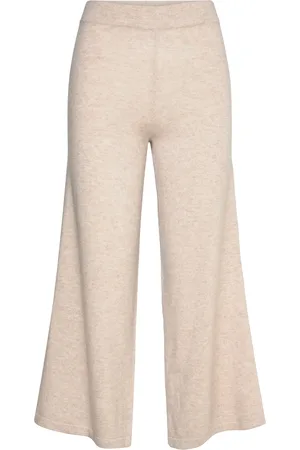 Davida Cashmere Culotte Pants Cream