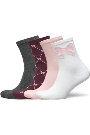 Lindex Socks 4 P Bows Red