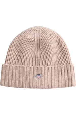 GANT Unisex. Shield Wool Beanie Beige