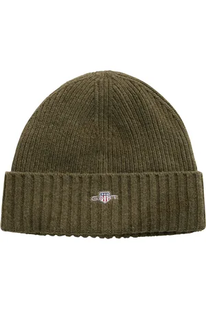GANT Unisex. Shield Wool Beanie Green