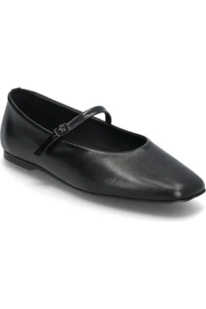 Calvin Klein Mary Jane Ballerina - Lth Black