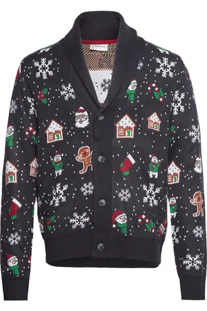 Lindbergh Xmas Shawl Collar Cardigan Navy