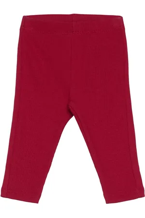 Lindex Leggings Rib Newborn Burgundy