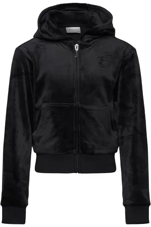 Juicy Couture Tonal Zip Through Hoodie Black