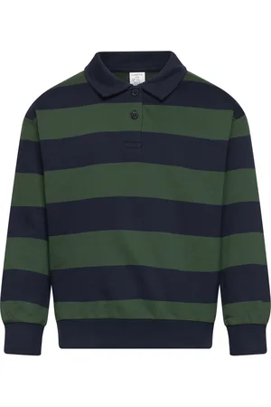 Lindex Sweater Collar Block Stripe Green