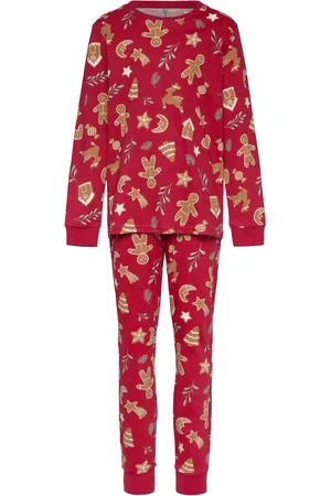 Lindex Pyjamas Set All Over Print Red