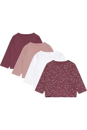 The New Tnsbbaby Girls Basic L_S Tee Multi Pack Pink