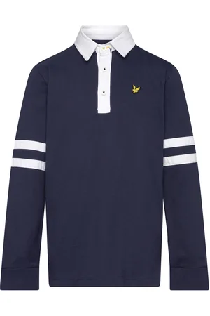 Lyle & Scott Applique Embroidery Rugby Shirt Navy