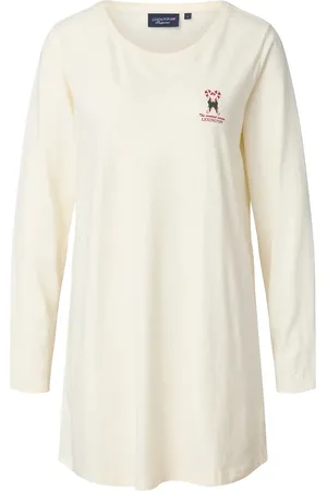 Lexington Mandy Organic Cotton/Modal Jersey Nightgown Cream