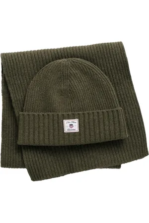 GANT Beanie Scarf Gift Set Green