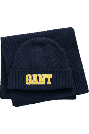 GANT 1949 Beanie Scarf Gift Set Navy
