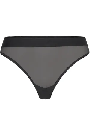 Organic Basics Mesh Thong Black