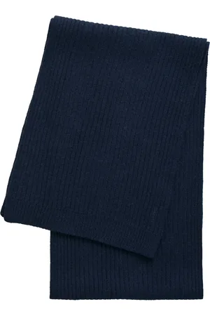 GANT Fine Knit Wool Scarf Navy